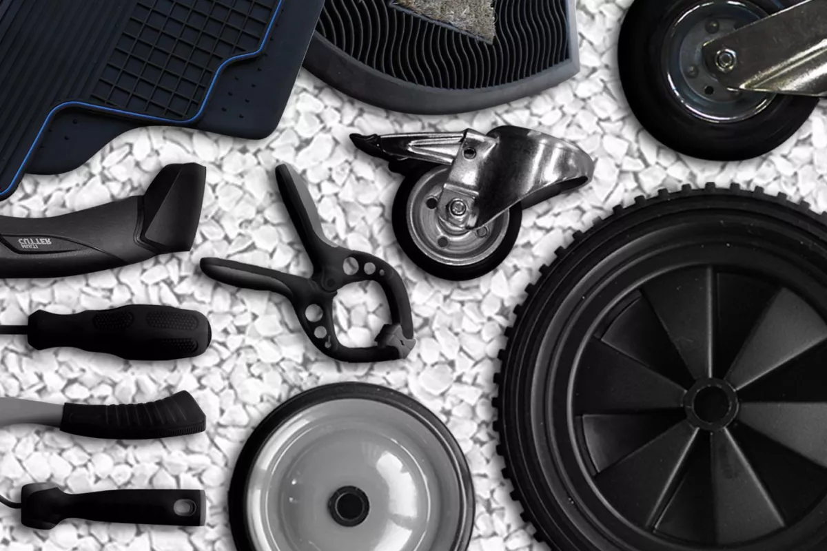 Researchers have developed a new material called EPMT which is made up of up to 80 percent scrap rubber and has the desired material properties and characteristics for use in the manufacture of high quality primary products