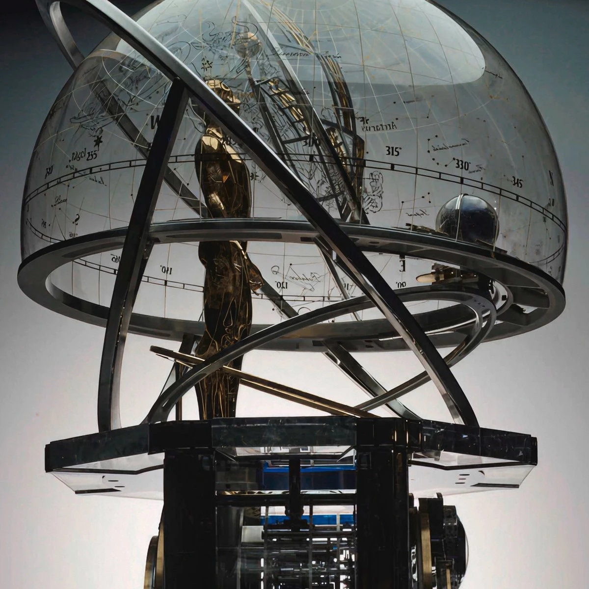 The Astronomer is operated by mechanical cams