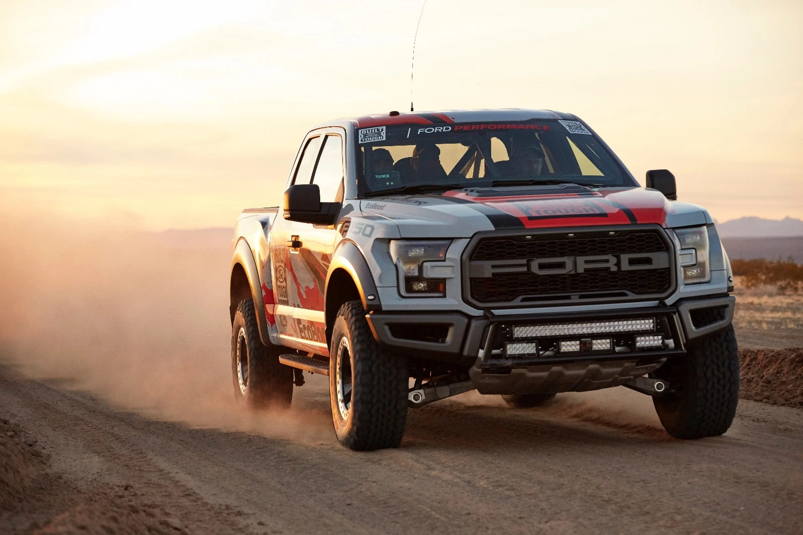 The LED bar on the front of the car is new to the Raptor Racing Truck