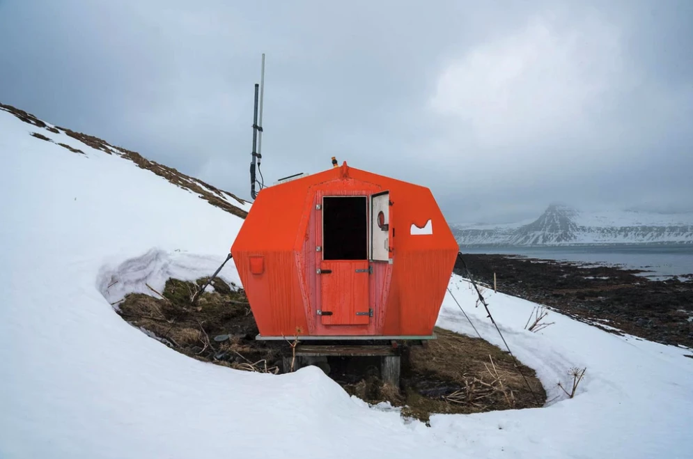 Storm shelters like this one served as the inspiration for the Heimplanet Cave XL's bright color