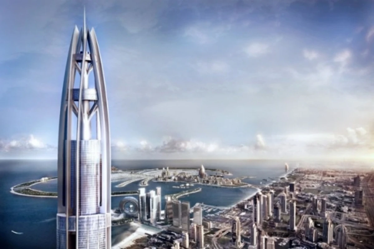 Artists impression of the view from the 1 kilometer high towerImage: Nakheel