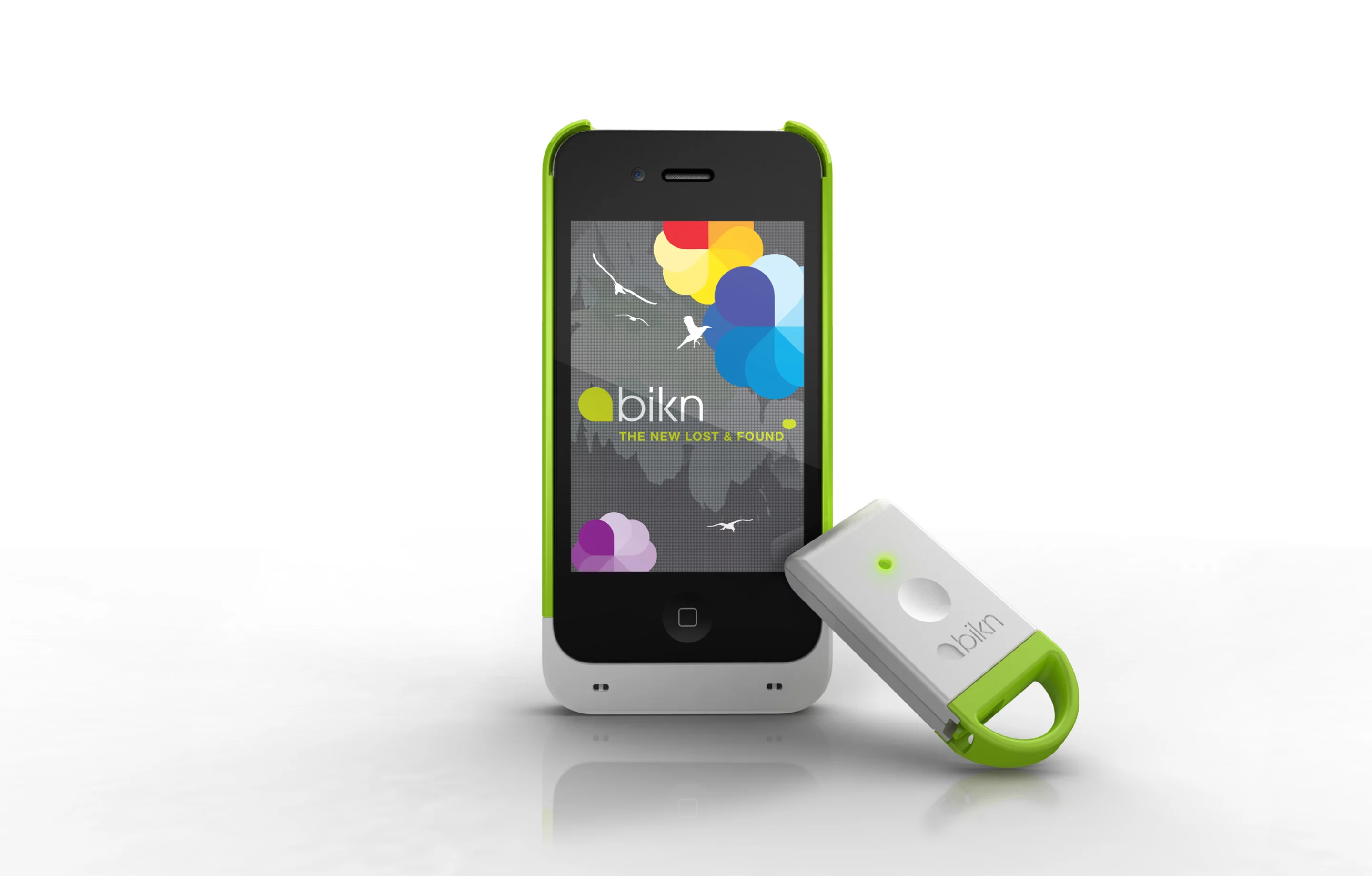 BiKN is a system that allows iPhone users to track or relocate up to eight items at once