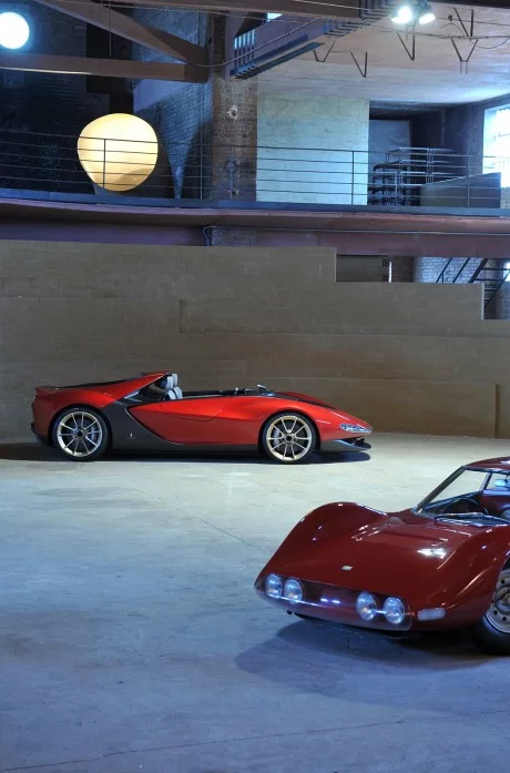 The 2013 Pininfarina Sergio and 1965 Ferrari Dino Berlinetta Speciale