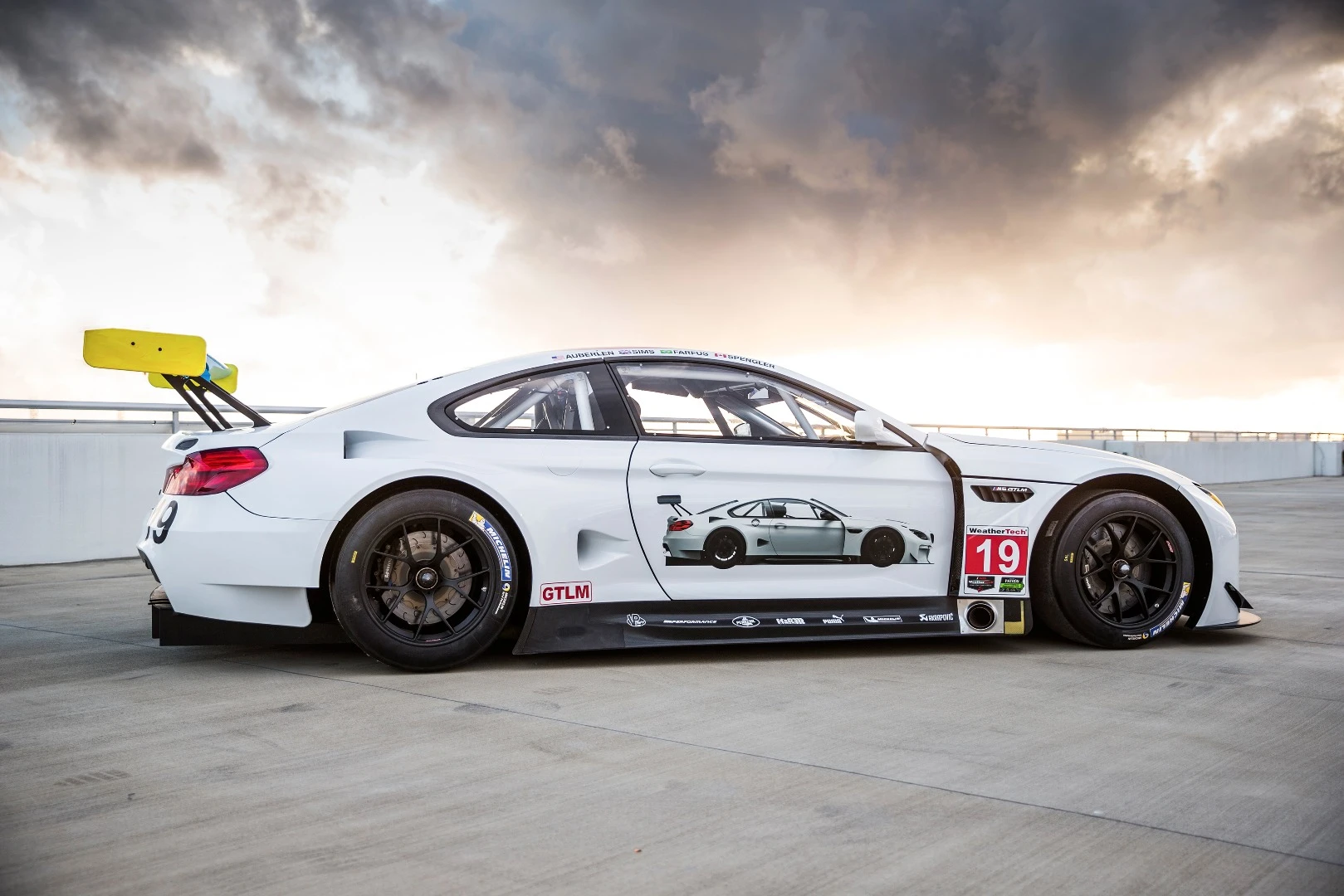 The side of the BMW M6 GTLM Art Car is finished with a... picture of itself