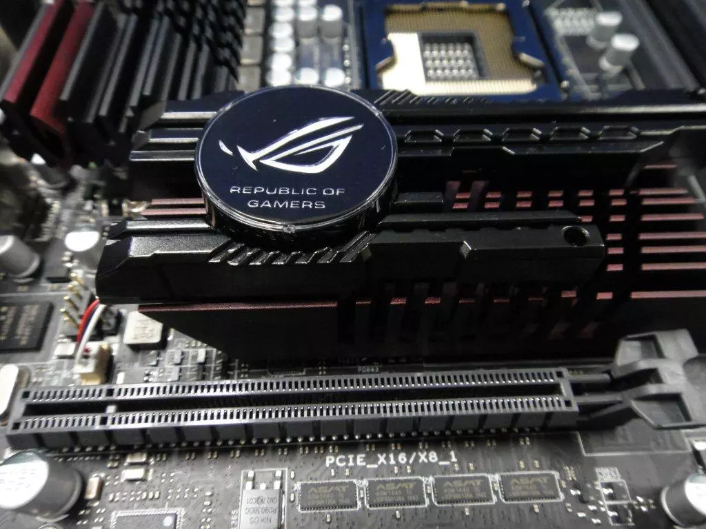 The Rampage III Extreme Black Edition mainboard