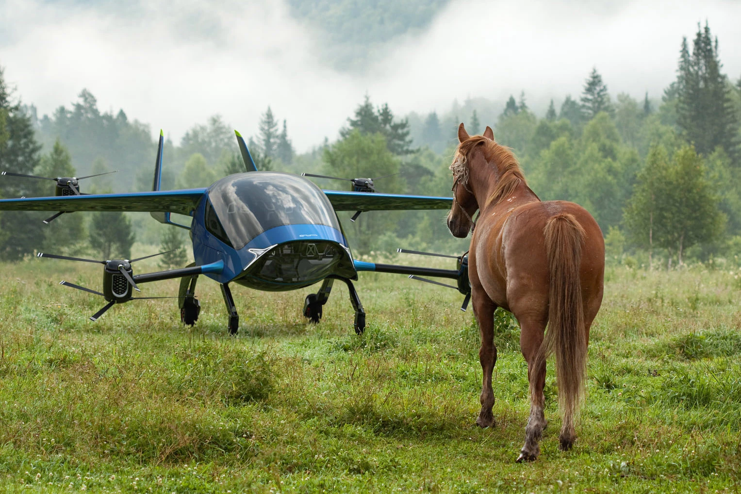Air unveiled the full-size prototype of its One personal eVTOL at this year's Kentucky Derby