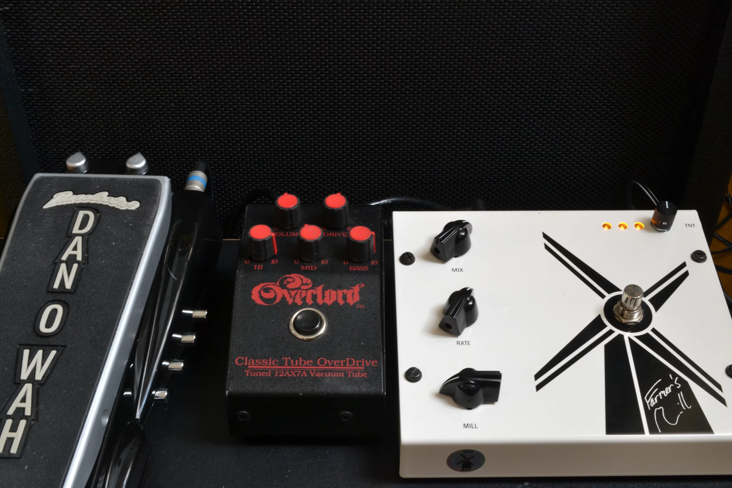 Positioning the stomp early in the signal chain allows you to flavor the effect with what comes after, and lessens its overall influence on the output