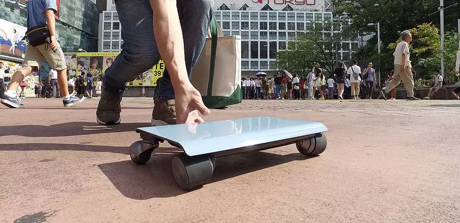 The WalkCar from Japan's Cocoa Motors is around the same size as a laptop
