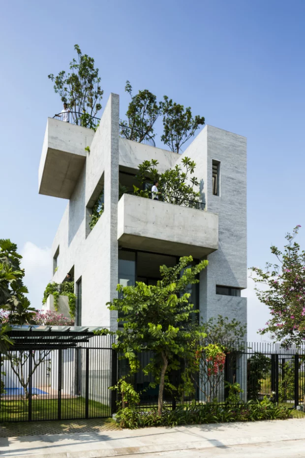The winner in the best completed house category was Vo Trong Nghia Architects for Binh House in Ho Chi Minh City, Vietnam
