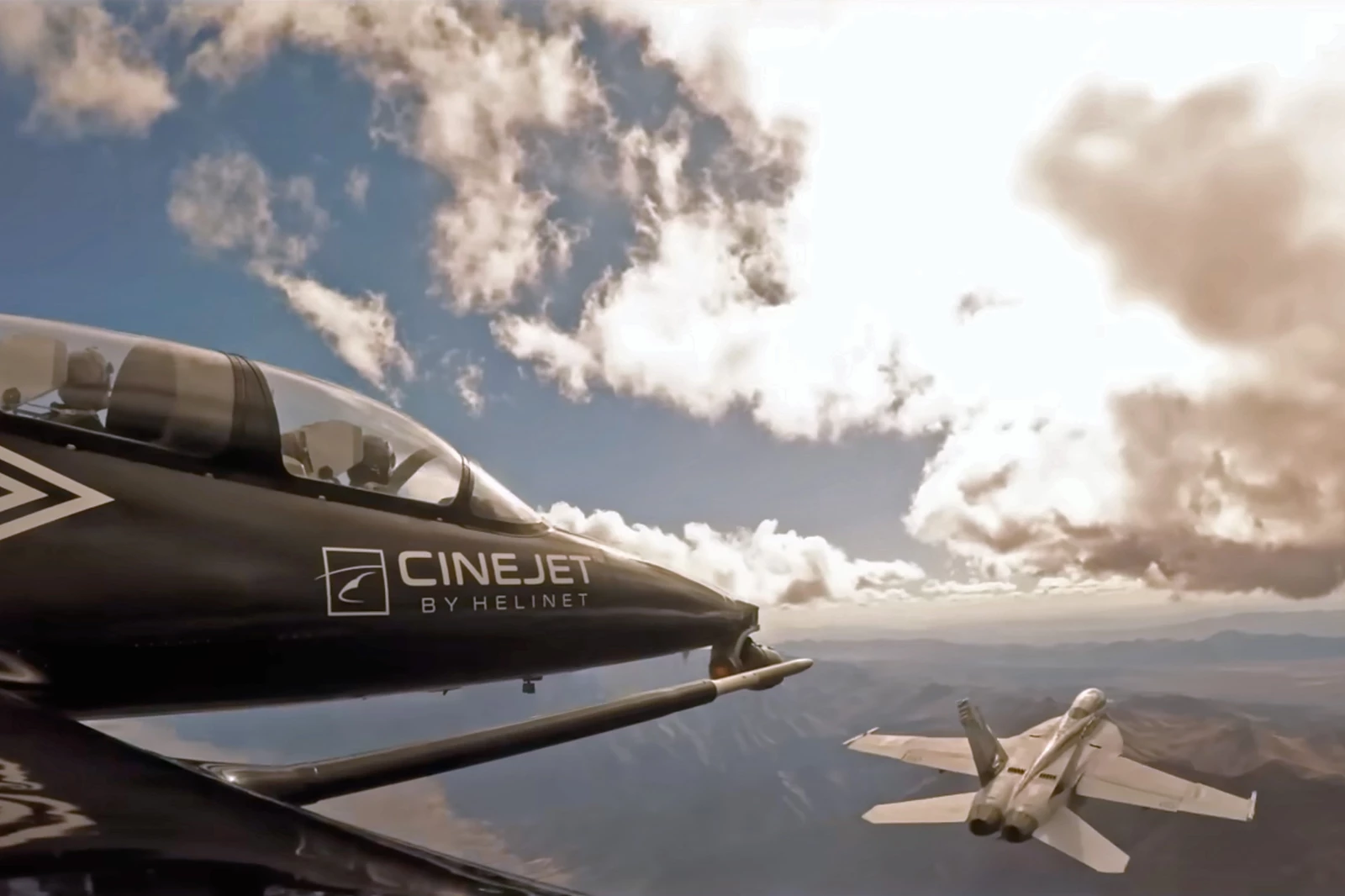 Onboard with the Cinejet in the making of Top Gun: Maverick
