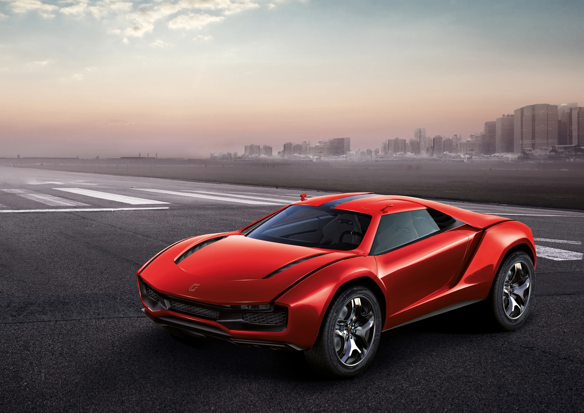 The Giugiaro Parkour coupé is designed to fuse the high-performance of a track car with the go-anywhere capabilities of the 4X4