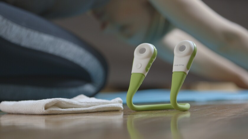 The Music Wrap M25 headphones can be used as standalone speakers