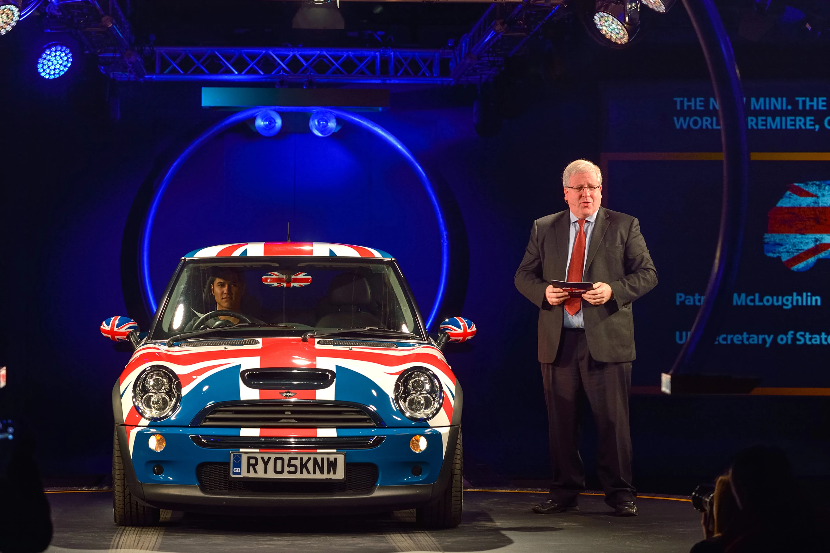 The premiere of the new Mini Cooper in Oxford