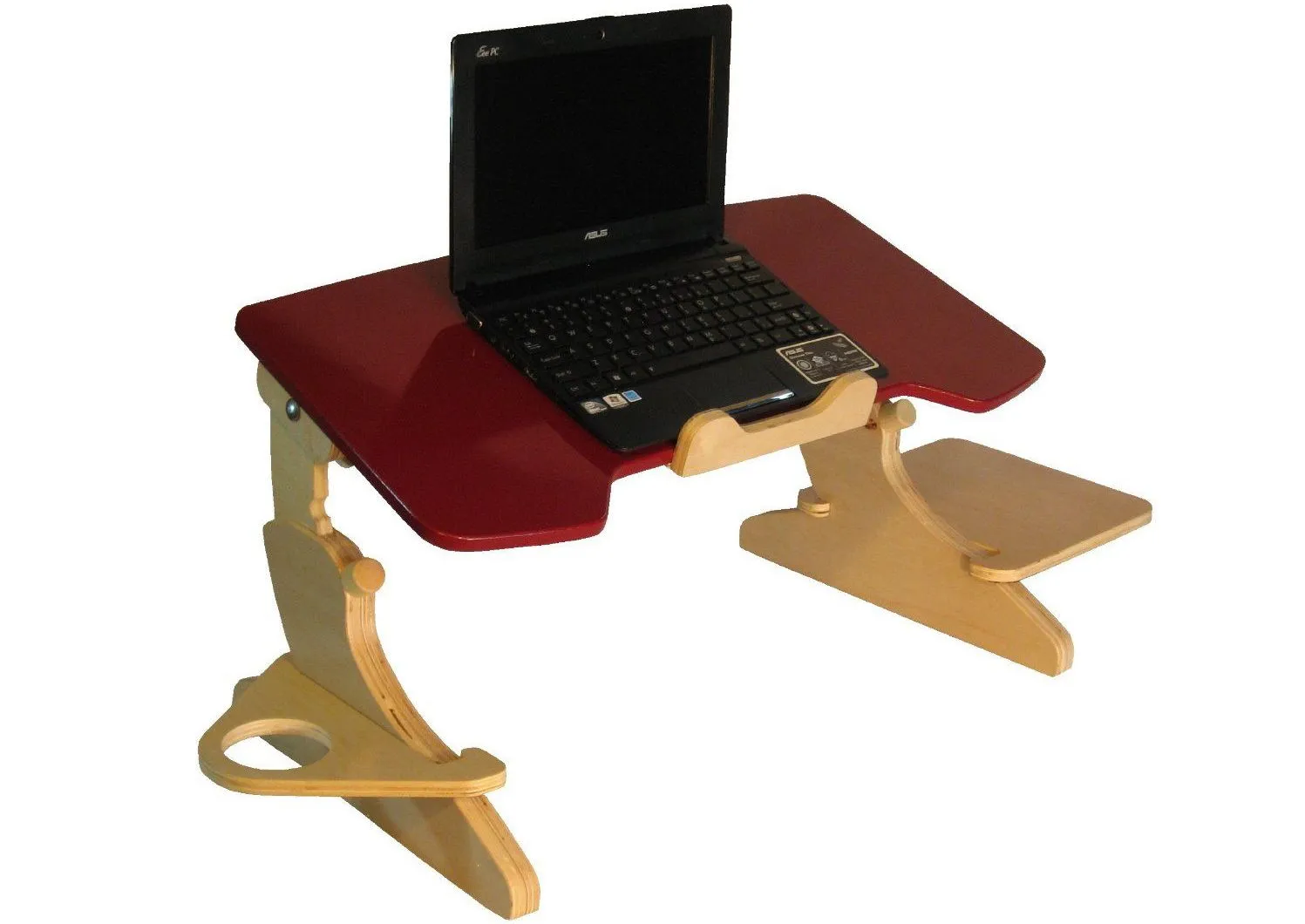 The ErgoArc is a laptop stand that allows people to use their computers while in bed