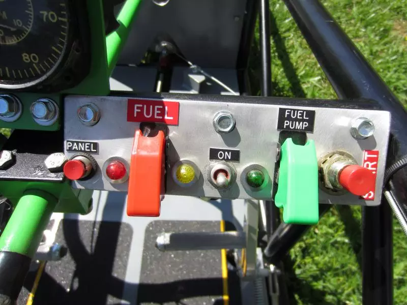 Jet Powered Junior Dragster controls