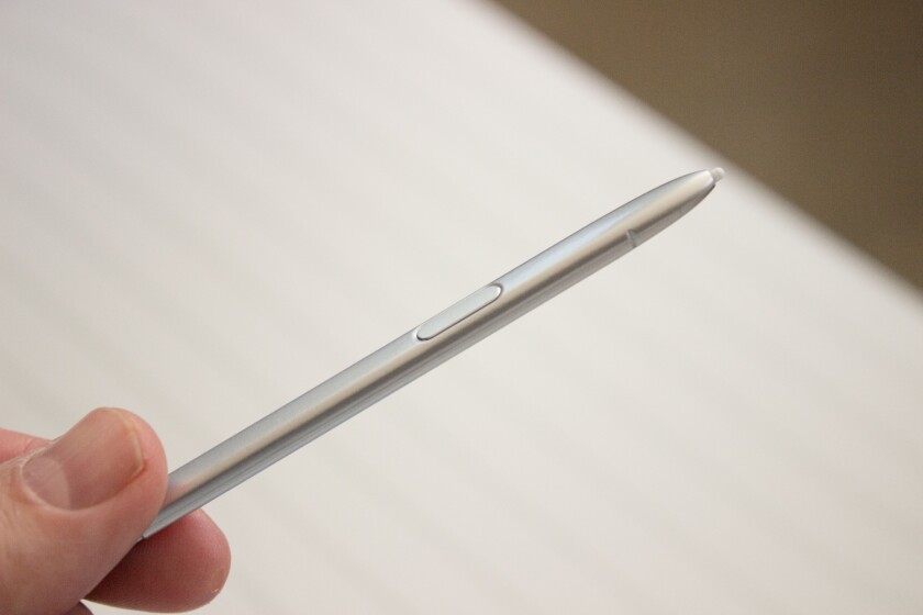 The new S Pen may look like it's metal, but it's a faux metal plastic
