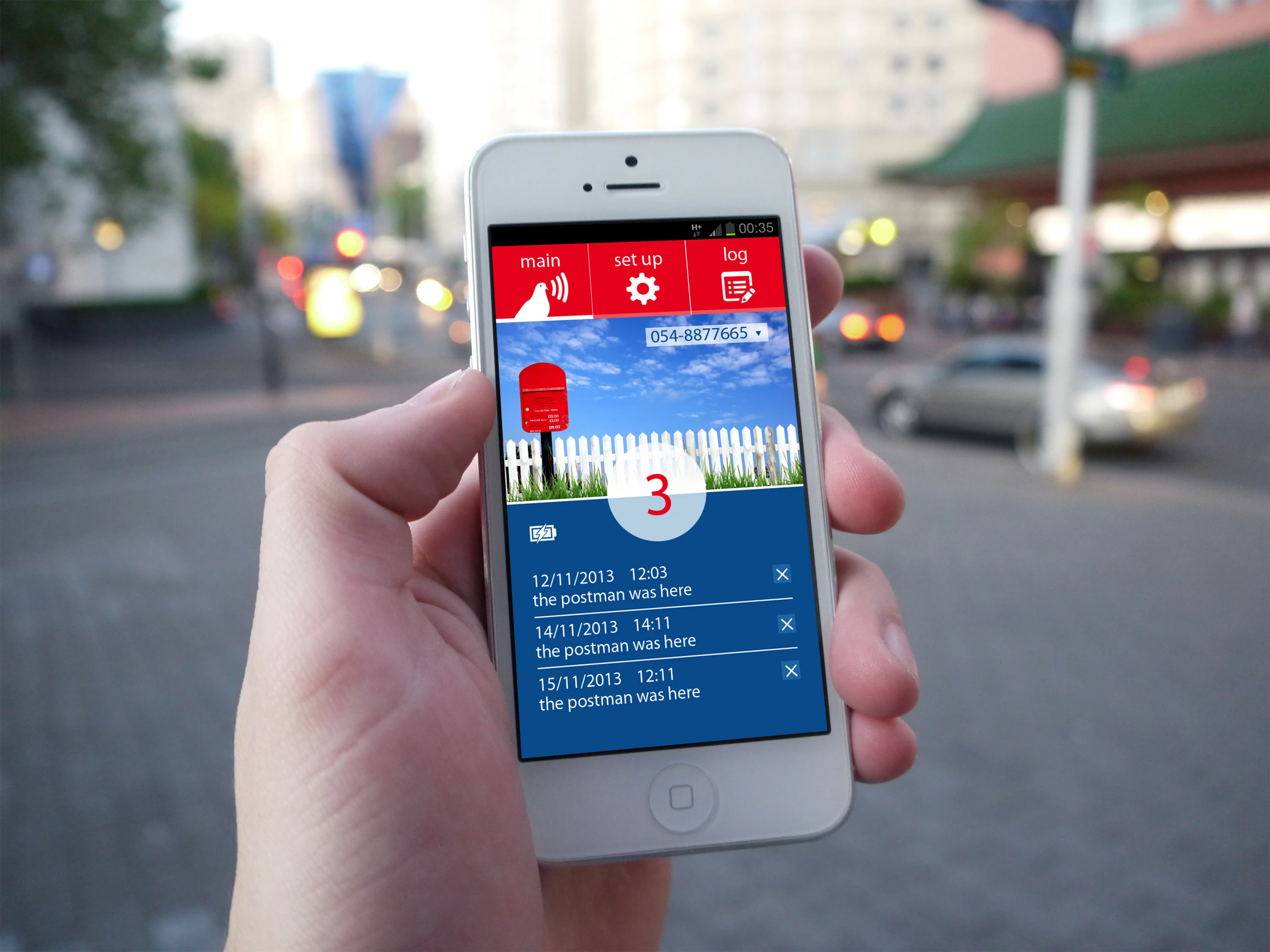 The Postybell app lets users know when a delivery arrives