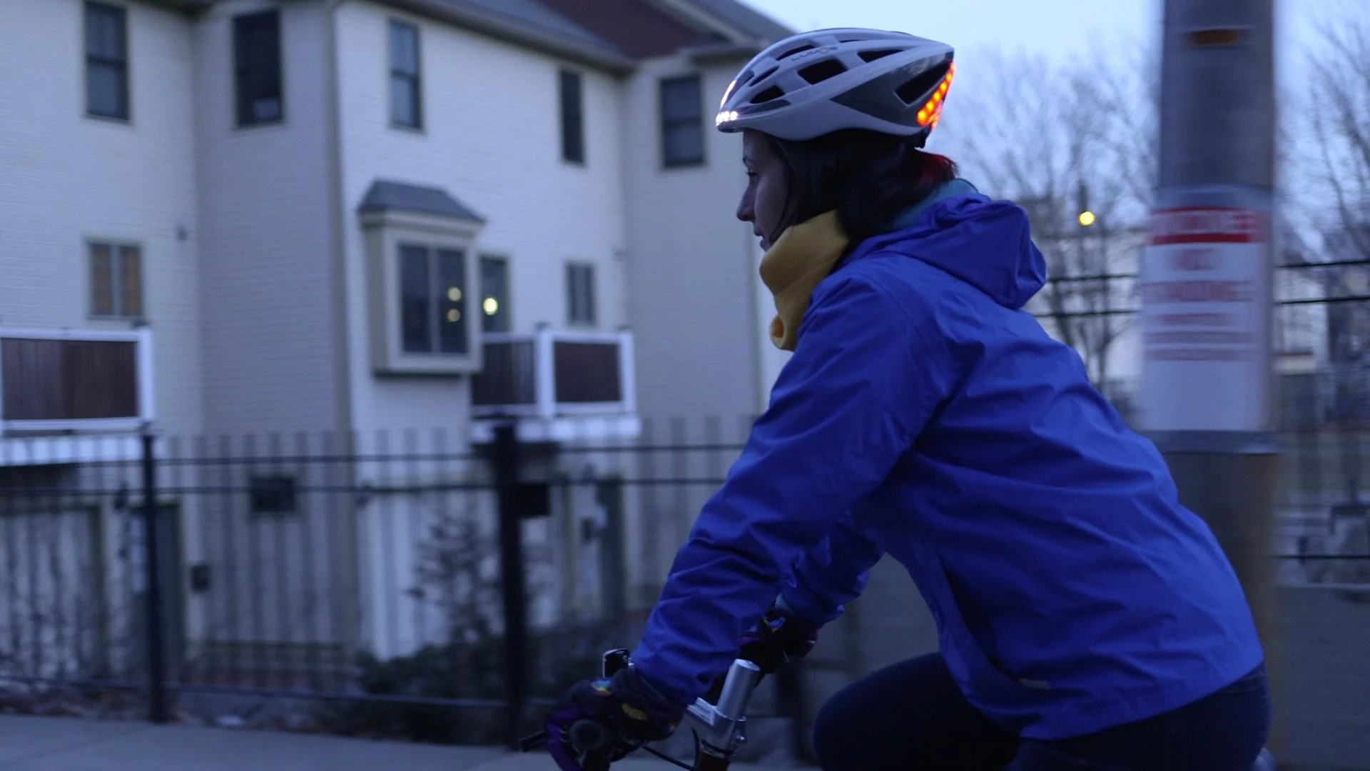 The Lumos bicycle helmet is designed to enhance night riders' safety
