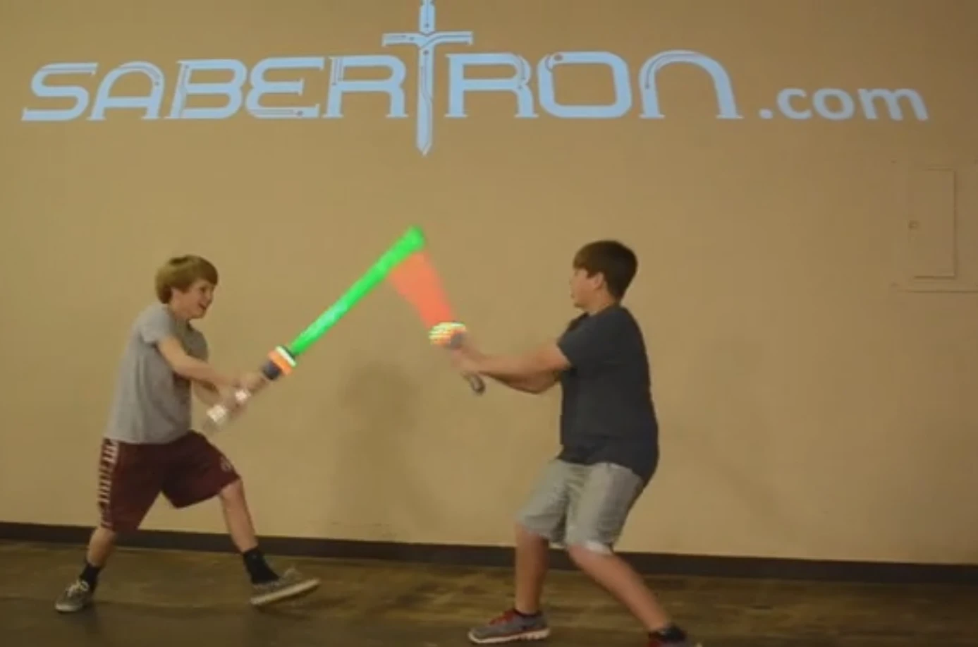 The Sabertron swords in action