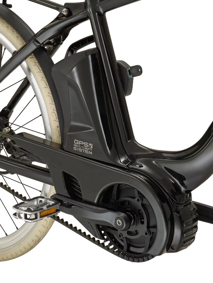 The Wi-Bike's 418 Wh Li-ion battery offers between 60 and 120 km of motor assist range per charge