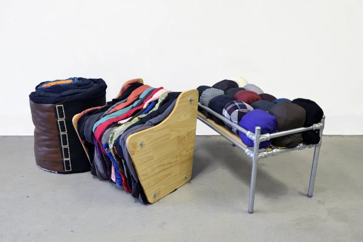 Melbourne RMIT Bachelor of Design graduate, Michelle McDonell has come up with an innovative way to recycle old clothing into DIY furniture pieces