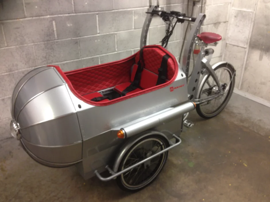 The Boxer Rocket is a retro-inspired family trike