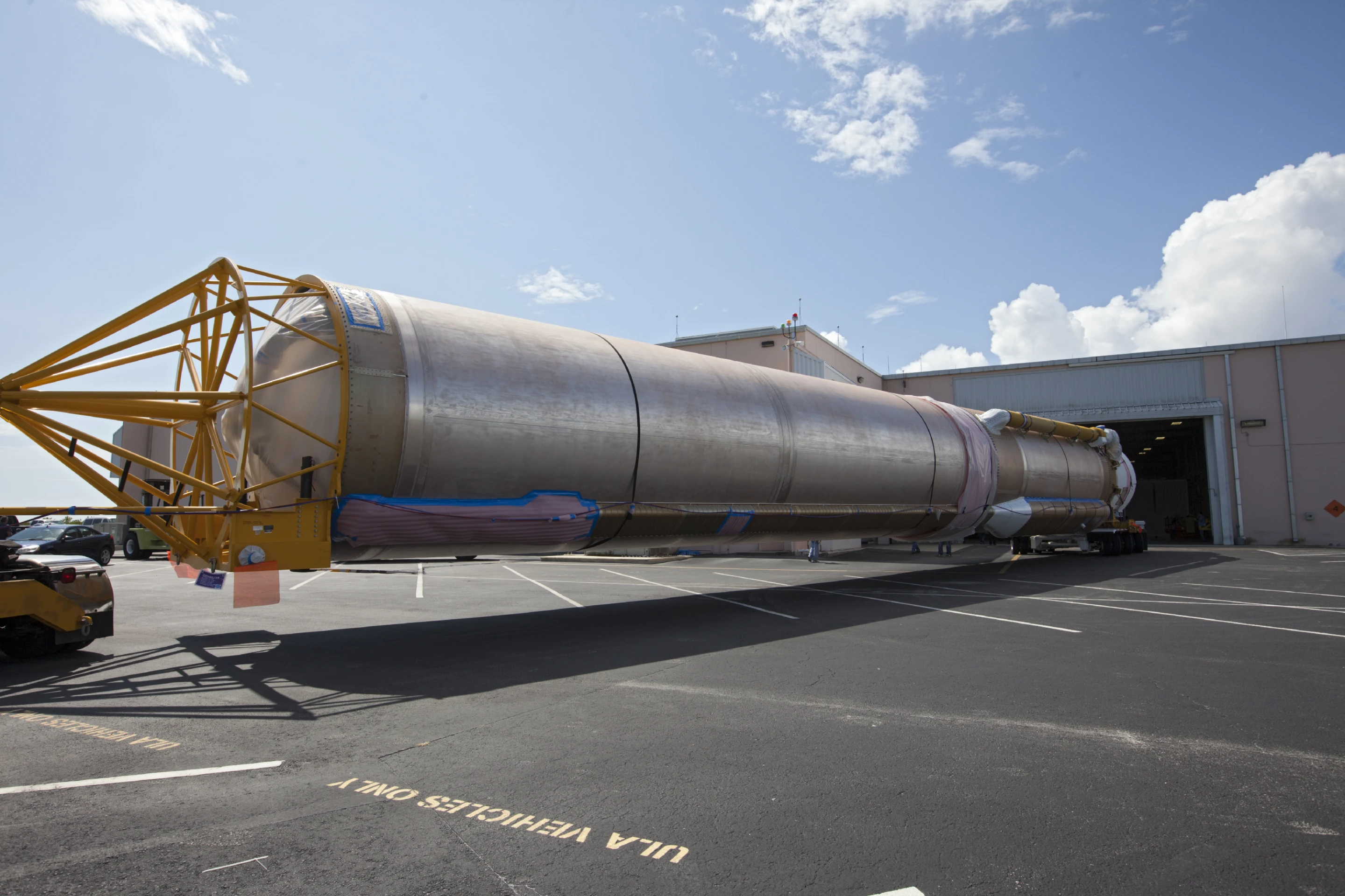MAVEN's Atlas V launch vehicle arriving at Cape Canaveral (Image: NASA/Kim Shiflett)