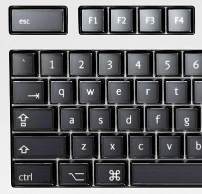 In English-language mode, it looks like this