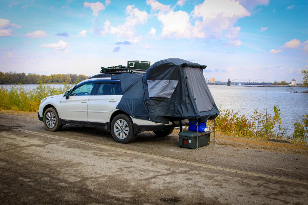 Part wagon, part tent, part RV ... and a healthy hint of Pontiac Aztek