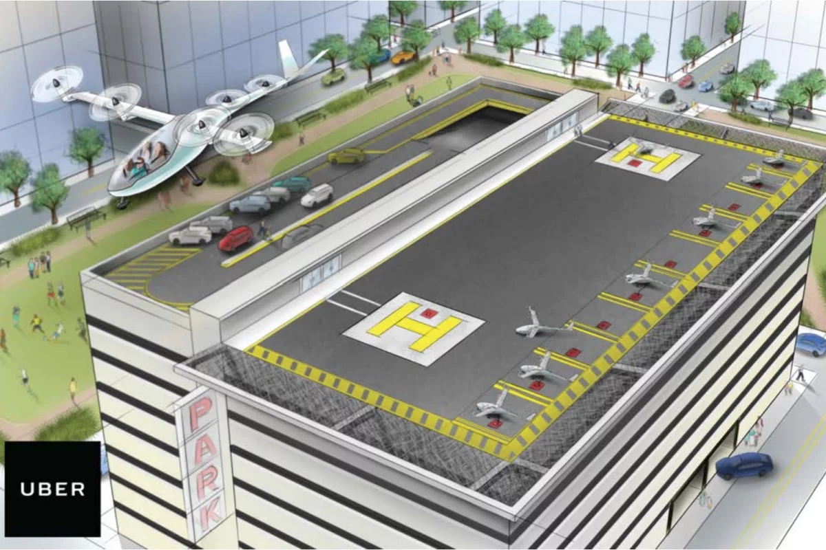 The coming wave of urban air mobility could see air taxis land on vertiports built into the top of urban parking garages