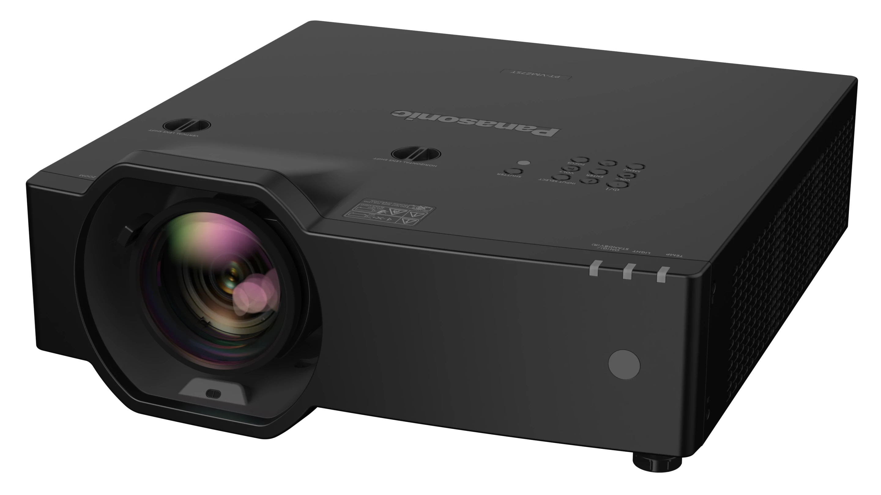 The VMZ7ST Series projector features vertical/horizontal lens shift, 1.2x optical zoom and geometric adjustment for installation ease