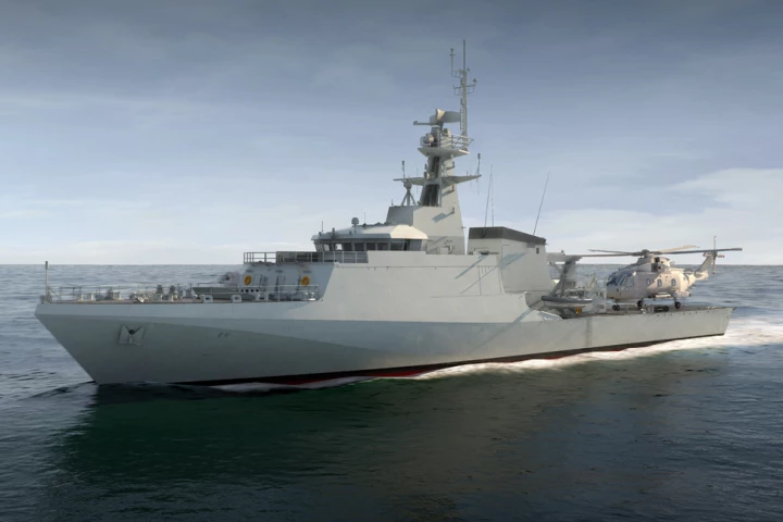 Artist's concept of HMS Forth, which is now under construction