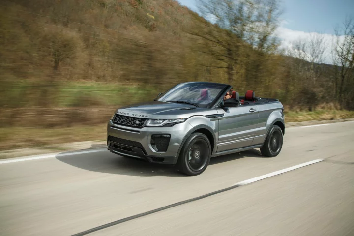 The Range Rover Evoque Convertible is billed as the first luxury compact SUV convertible
