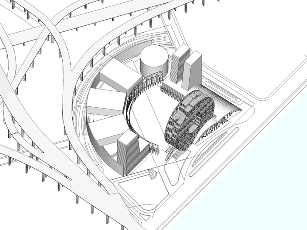 Architectural image of the building (Image: Joseph di Pasquale architect)