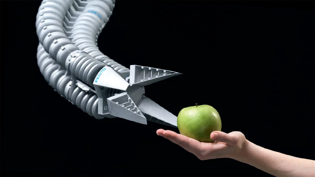 Bionic Handling Assistant is inspired by the elephants trunk (Image: Festo)