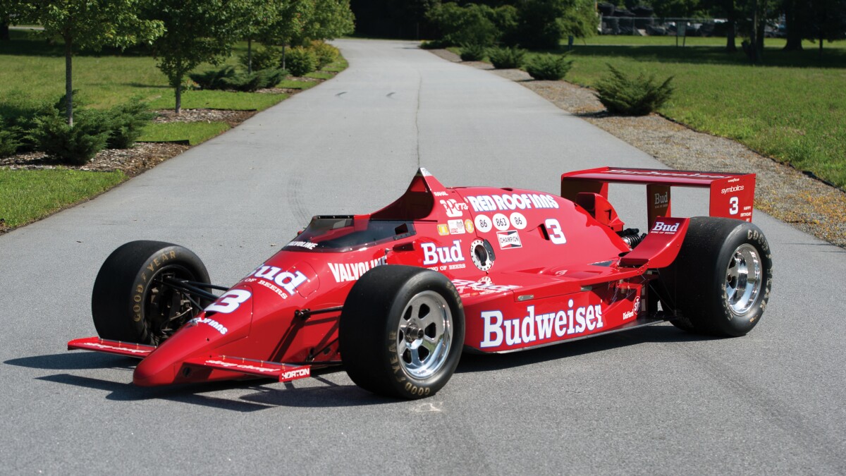 1986 March 86C Indianapolis Photo Credit: Jamey PriceEstimated to sell for between US$1,750,000 and US$2,500,000, this 1986 March 86C won the 1986 Indianapolis 500 and the 1986 CART IndyCar Championship in the hands of Bobby Rahal. Back then, Rahal was a young driver with a lot of promise, and the car had been designed by a young race engineer with a lot of promise – Adrian Newey. Newey has since gone on to become the most successful racing car designer in history - this was his first championship winning design. Official Auction Description and Images Photo: Jamey Price
