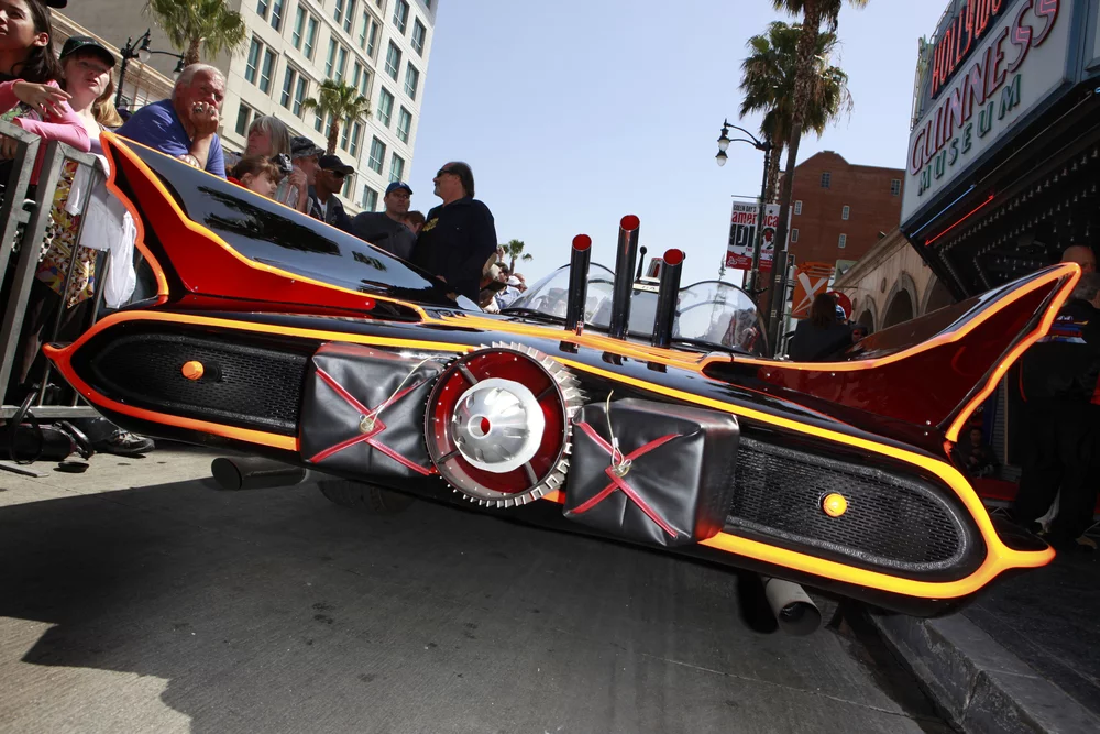 The Batmobile's rear-mounted Deist parachutes, for executing 180-degree turns (Photo: Phil Stafford / Shutterstock.com)