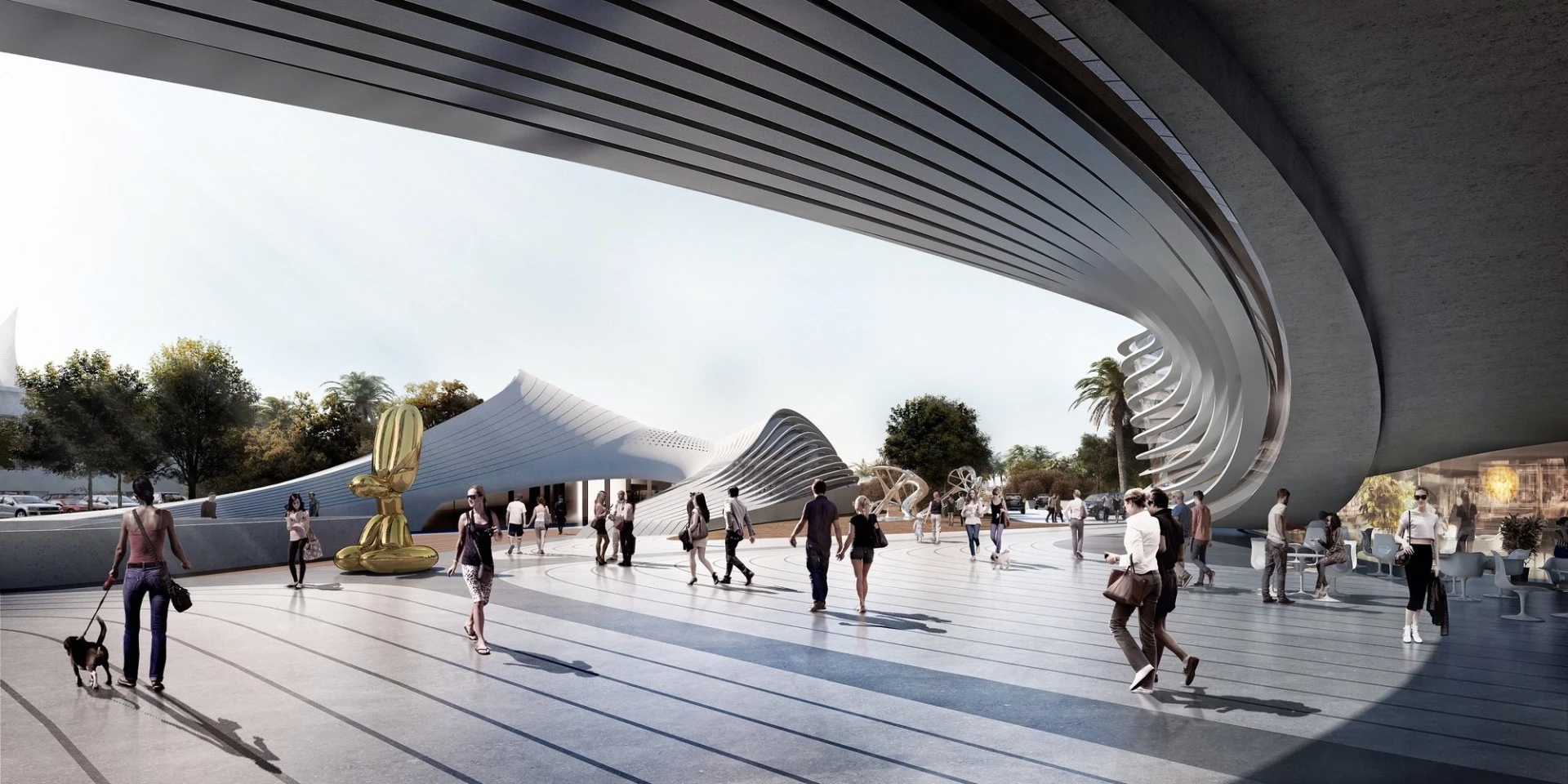 The mixed-use buildings are mostly residential, with a ground-floor retail space, a 69-suite hotel and an underground aquarium also slated for the project