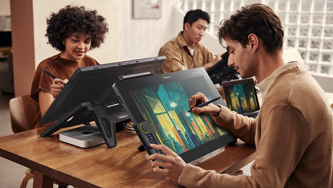 The Pen Display 24 supports six industry-standard color spaces, including validation for Pantone Color and Skin Tone