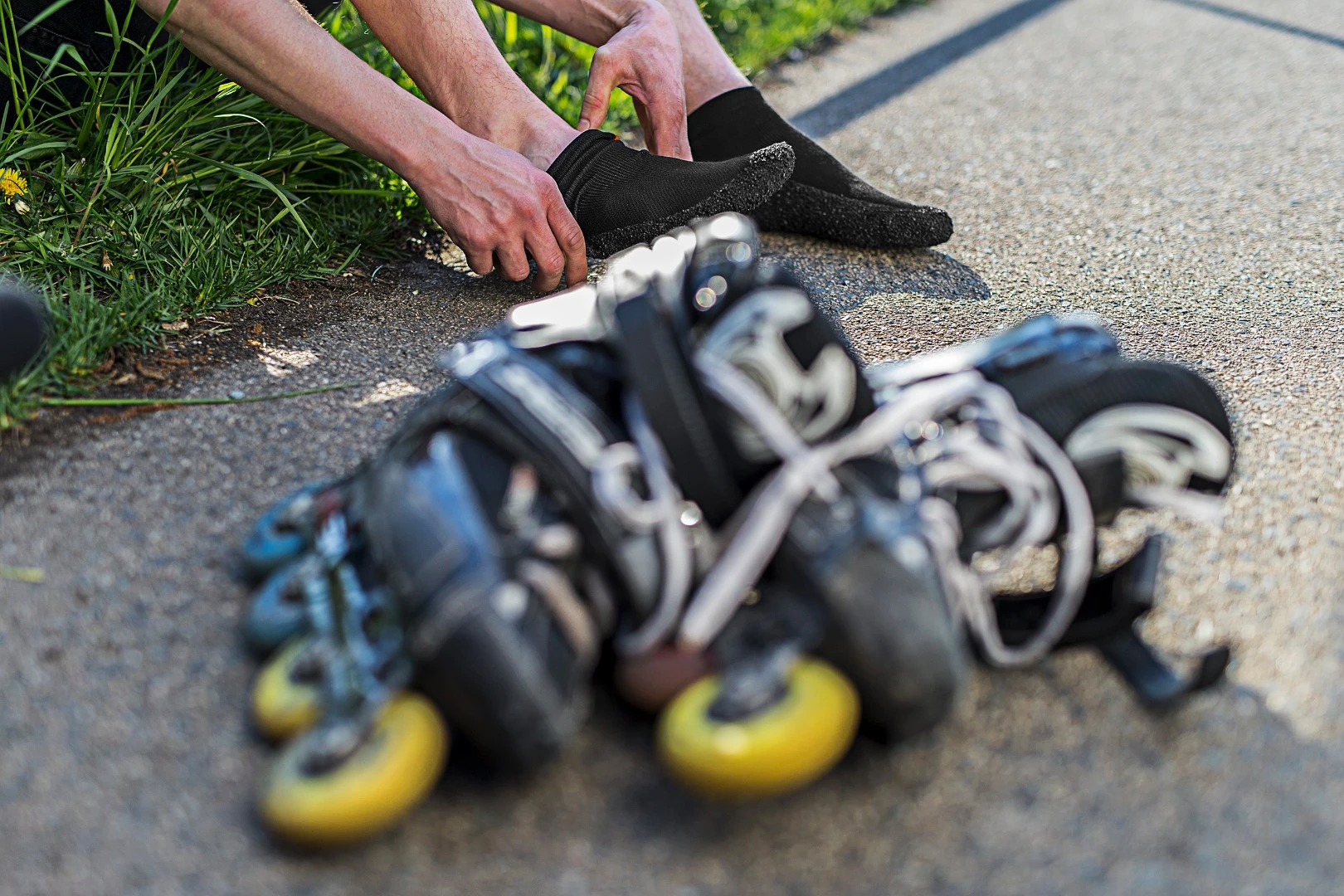 Skinners socks are made from a cooling fabric and include mesh ventilation