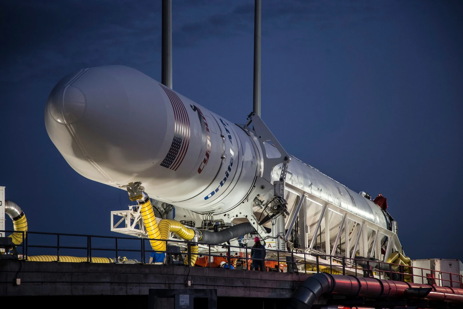 Antares being prepared for roll out