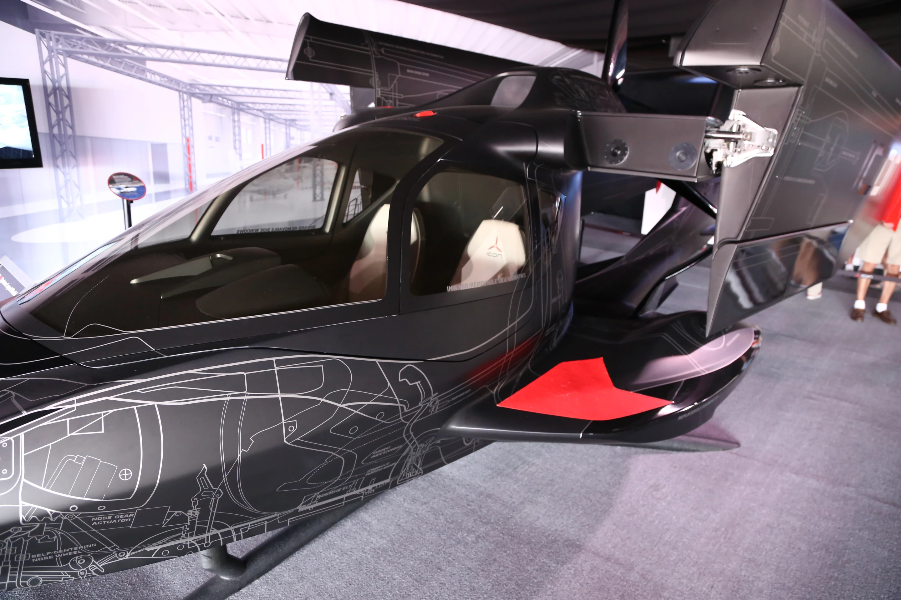 First production ICON A5 on display (Photo: Angus MacKenzie/Gizmag.com)