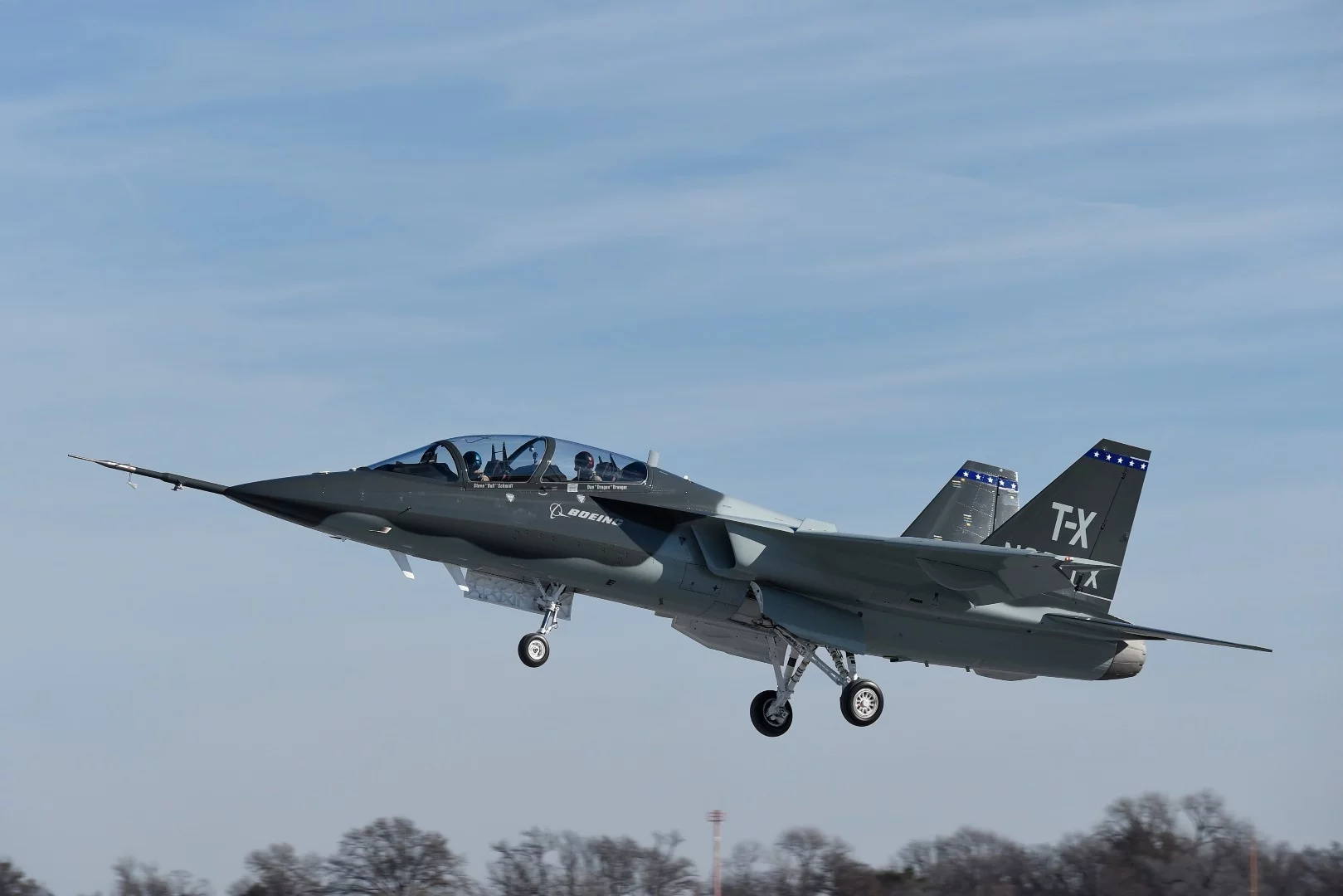 Boeing and Saab completed the first flight of their all-new T-X aircraft
