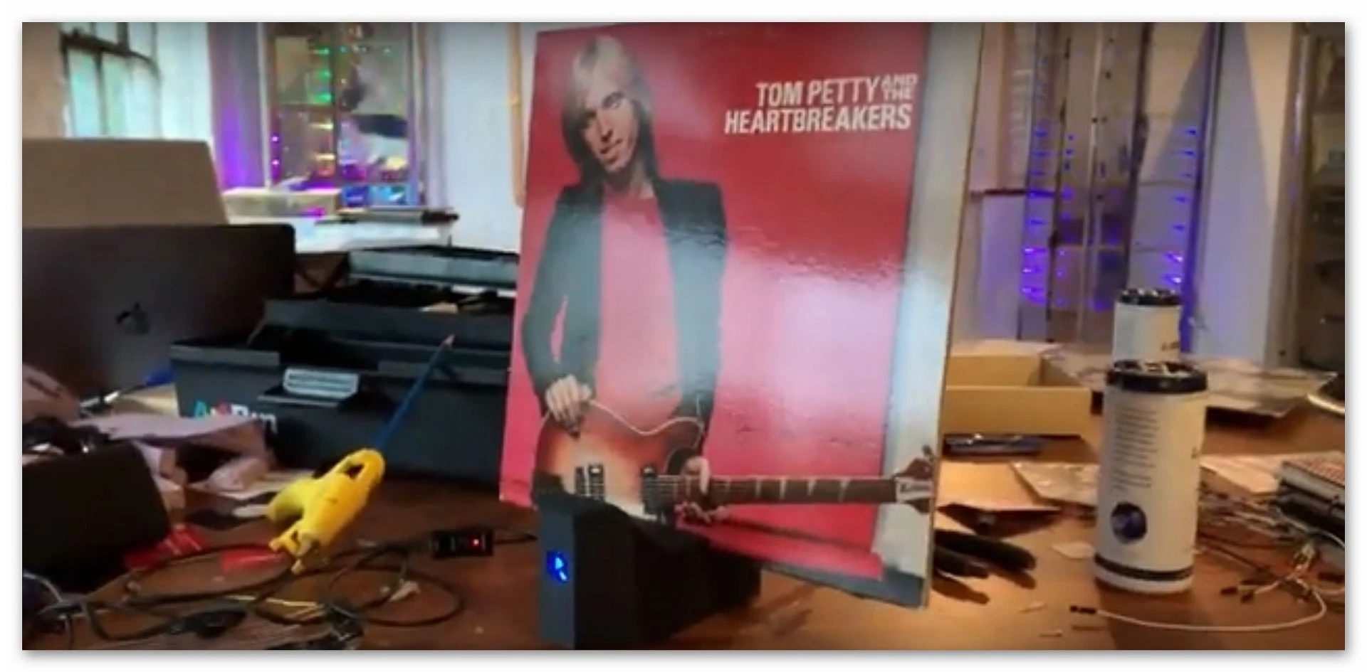 Plynth's camera scans the album cover, searches for a match and then plays the music via Spotify