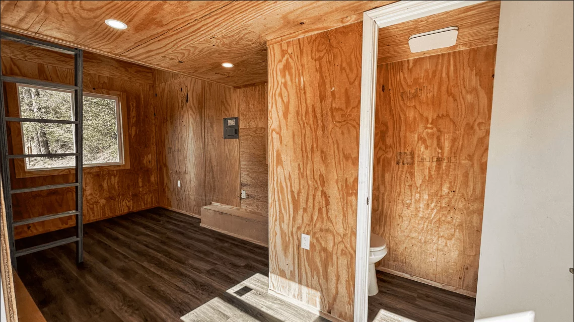 The Element 20 can be purchased as-is and upgraded by the owner or alternatively Dragon Tiny Homes can add more features and a higher quality finish