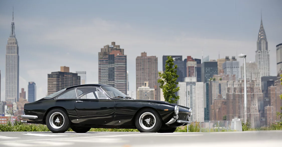 Recently discovered in a New york garage after decades in static storage, this 1964 Ferrari 250 GT Lusso is a well-preserved and largely original example. As a result of its extended storage, this Lusso has seen very little use in its 51 years; and today, the odometer displays just over 20,350 miles. Though its black paintwork shows its age, and its lacquer is checked and cracking in areas, the Lusso’s interior is very well preserved with beautifully patinated red leather upholstery and matching carpets. With a carefully executed, sympathetic mechanical recommissioning, this magnificent Lusso could almost certainly be driven and enjoyed in its present condition, making it all the more enticing. Auctioneer's Estimate: Available upon request. Official Auction Description and Images. Image: Mathieu Heurtault