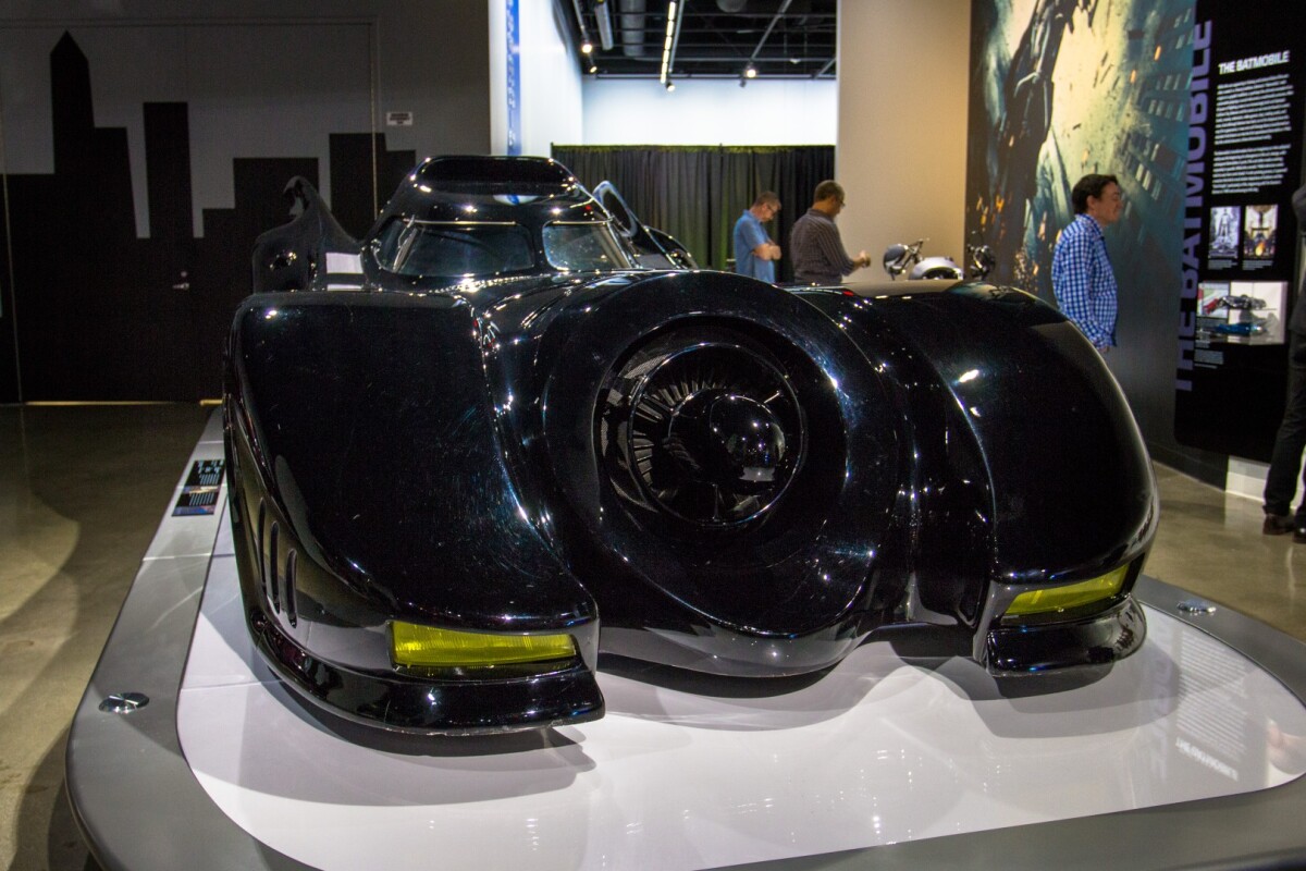 Bits of Rolls Royce jet engines and Harrier fighter jet turbine blades were used for that huge front air intake. Jack Nicholson's Joker never had a chance.