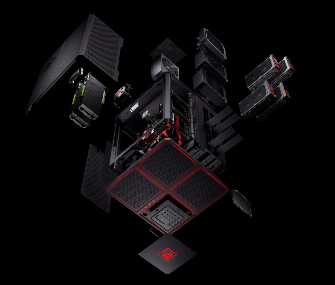Exploded view of the Omen X