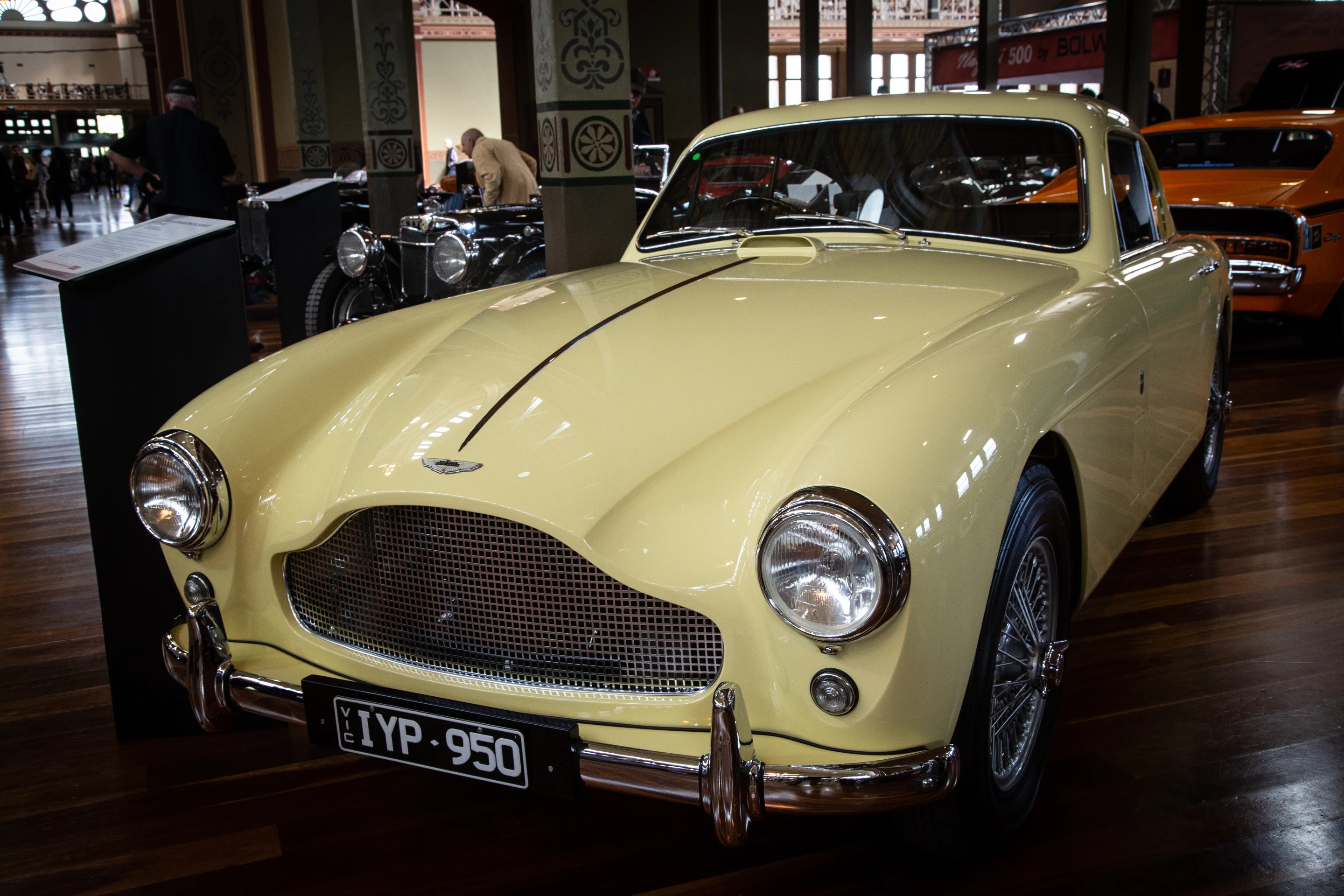 Best of Show: 1959 Aston Martin DB 2/4 MK III. This model was featured in the Bond novel Goldfinger but it didn't make it to the Silver Screen - a DB5 was used instead
