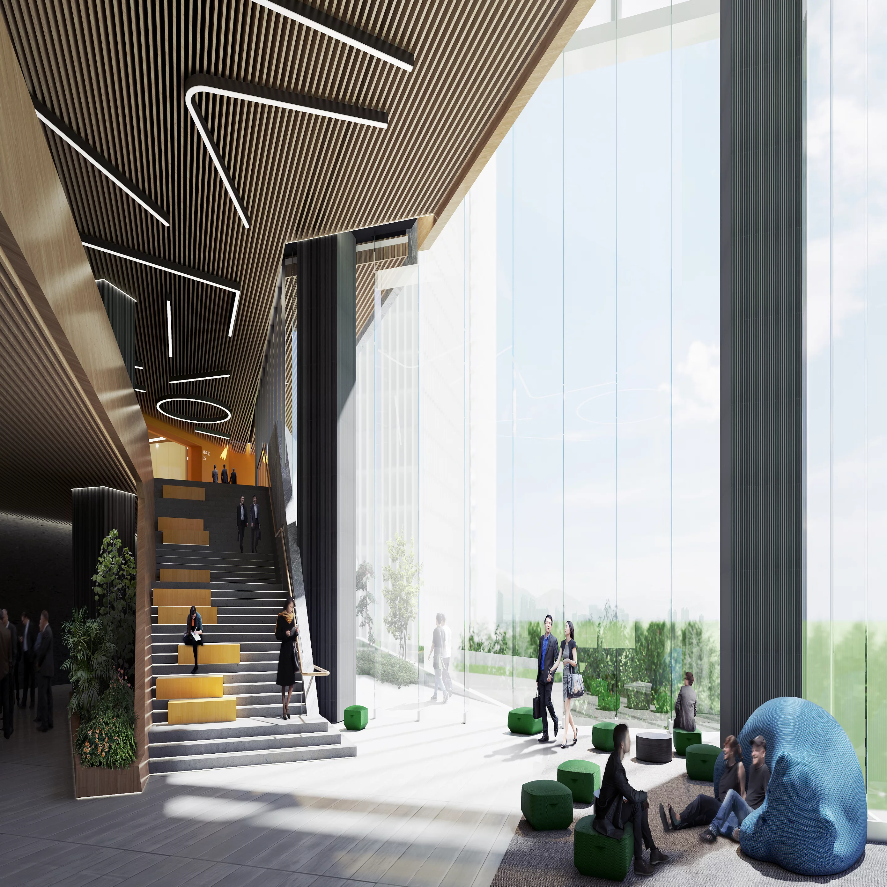 The Vivo headquarters' ground floor area will open onto a public plaza